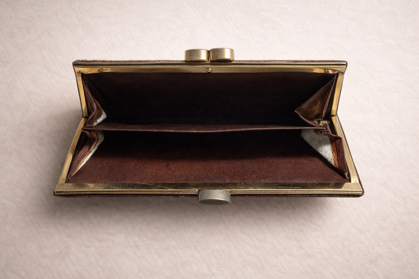 Mid-Century Exotic Skin Frame Wallet