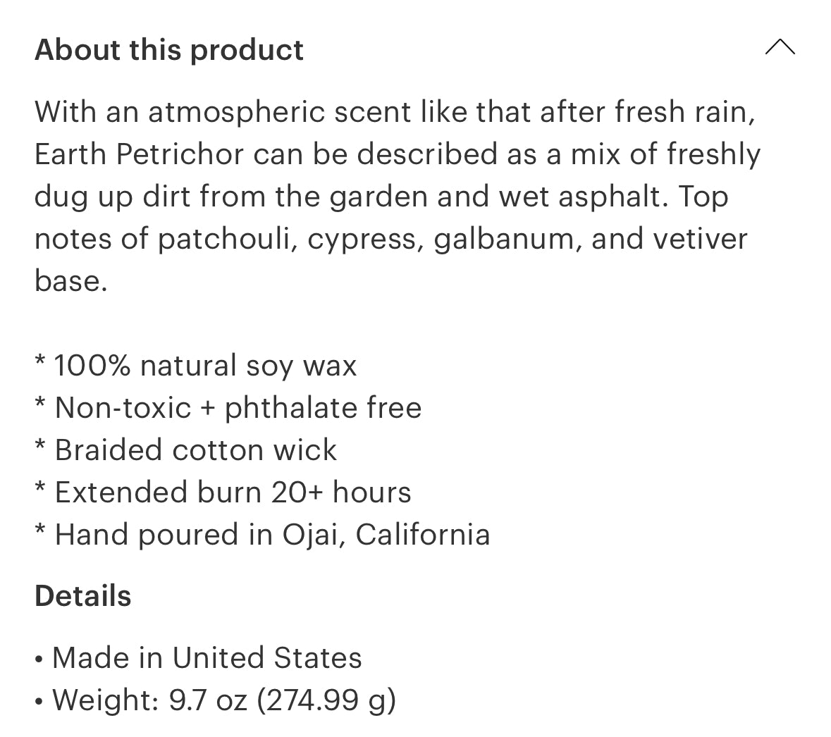 Night Bloom Goods: Mini Earth Petrichor 3oz Candle